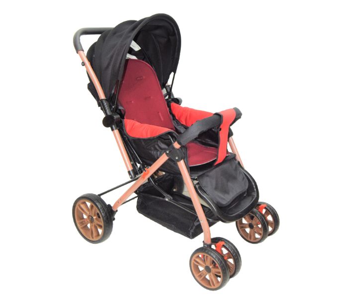 Foldable Baby Stroller AR-137 Black and Red - Zoom Image 4