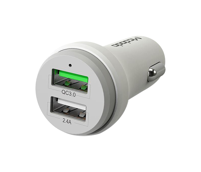 Mcdodo CC-3840 5V 2.4A Dual USB Quick Car Charger - White - Zoom Image 1