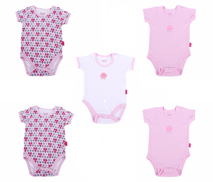 Baby Plus BP2506-G Short Sleeve Body Suit - 5 Pieces - Zoom Image 4