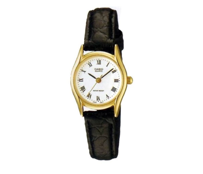 Casio LTP-1094Q-7B3DF Womens Analog Watch Black and White - Zoom Image