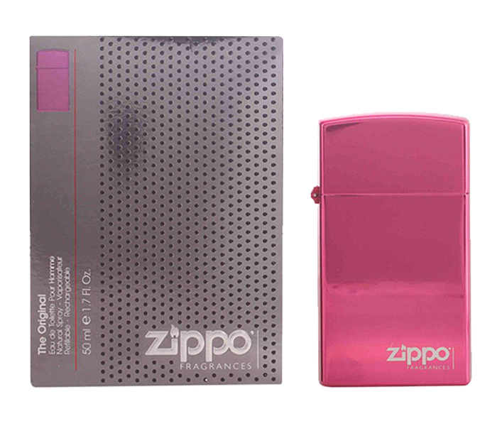 Zippo 90ml Bright Pink Masculino Eau De Toilette Refillable Spray For Men - Zoom Image 2