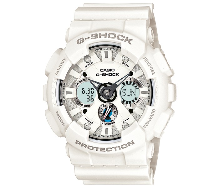 Casio G Shock GA-120A-7ADR Mens Analog and Digital Watch White - Zoom Image