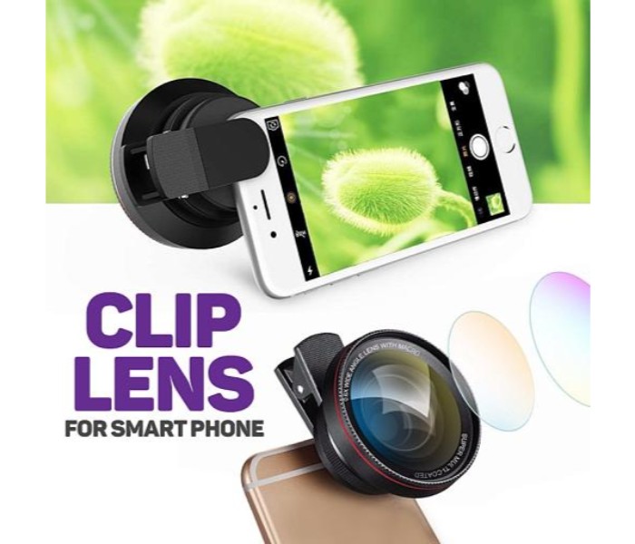 Universal Clip On 0.45X Wide Angle and Macro Photo Shoot Lens for Smartphones UCLWA86 Multicolor - Zoom Image 5