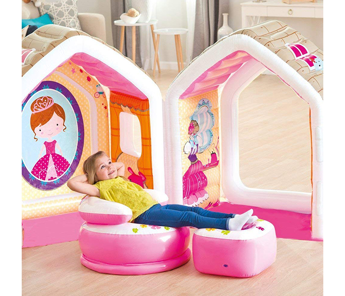 Intex ZX-48635 Princess Play House Tent with Chair & Ottoman - Zoom Image 1