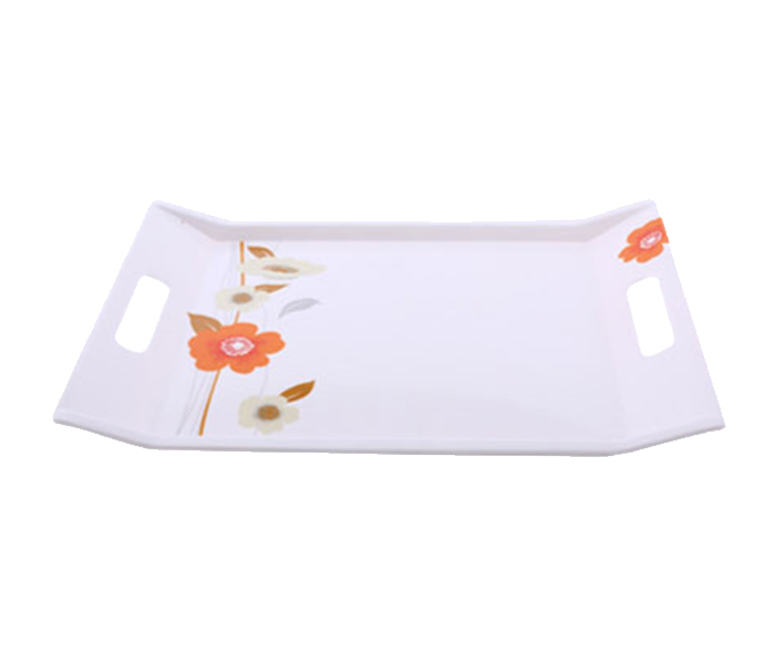 Royalford RF7254 Melamine Ware Tray - White - Zoom Image