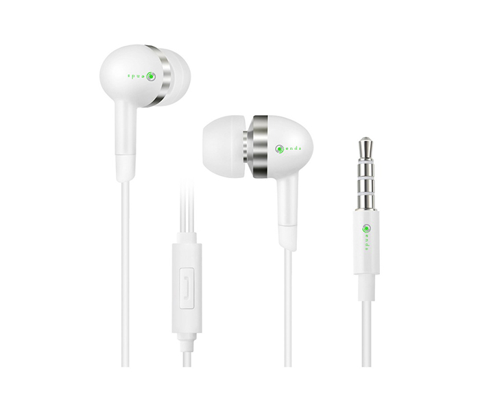 iends IE-HS423 Premium Edition 3.5mm Earphone - White - Zoom Image 2