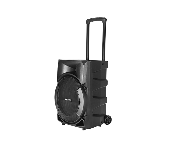 Krypton KNMS6072 12-inch Rechargeable Portable Speaker with USB, Bluetooth, SD Card Slot & FM - Black - Zoom Image