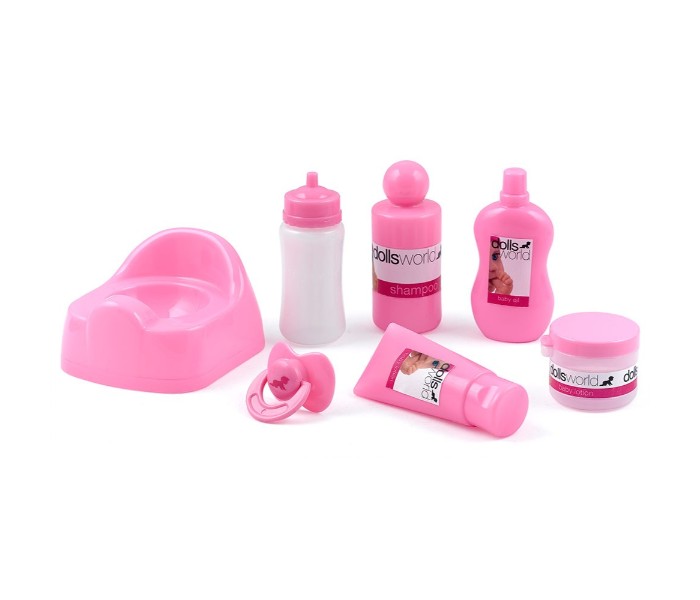 Dolls World 8498 Pl Baby Care Play Set Pink - Zoom Image 1