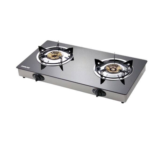 Nikai NG5092G Double Gas Burner Black and Silver - Zoom Image