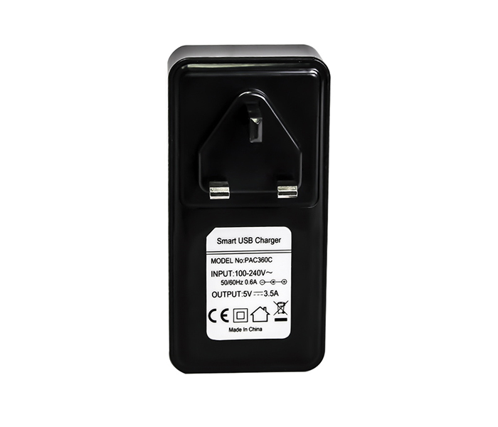 Trands TR-AD2200 3 USB Port Wall Charger - Black - Zoom Image 1