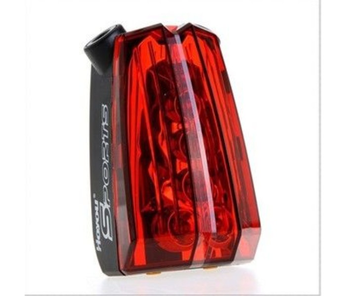  Bicycle safety Rear Led Tail Lamp with Laser Light BTL2-RB Red and Black - Zoom Image 2