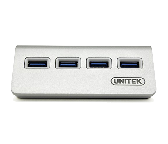 Unitek Y-3186 USB3.0 4-Port Aluminium Hub - Grey - Zoom Image 2