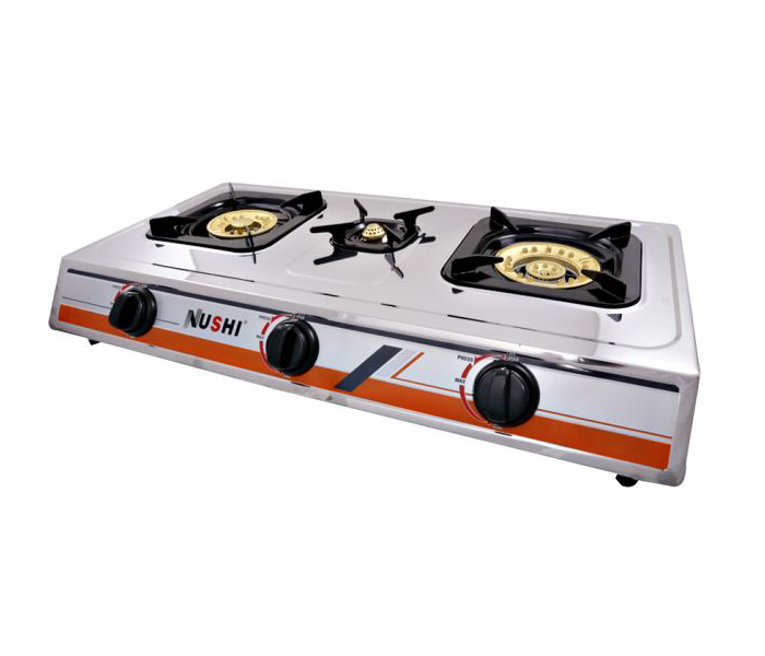 Nushi NS-302 Triple Burner Gas Stove - Zoom Image 1