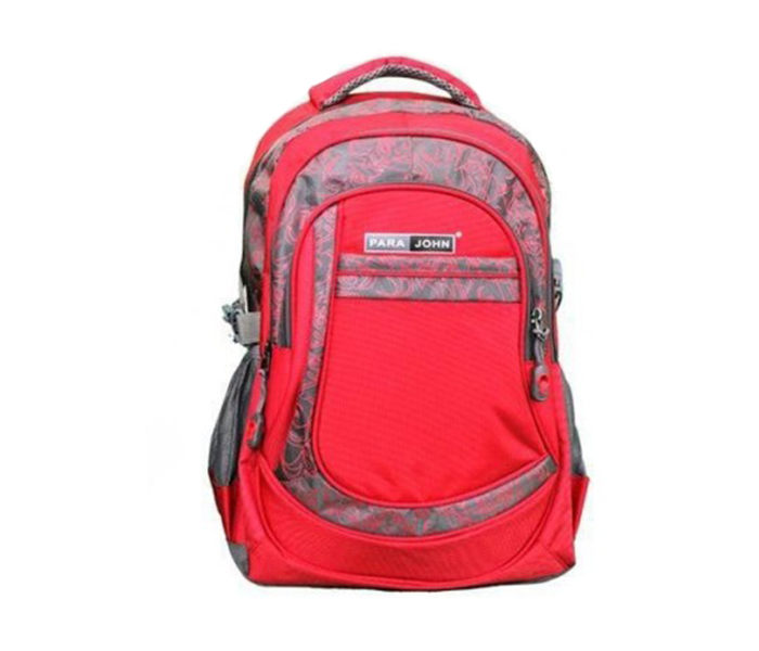 Para John PJSB6034A20 20-inch School Bag, Dark Grey & Red - Zoom Image