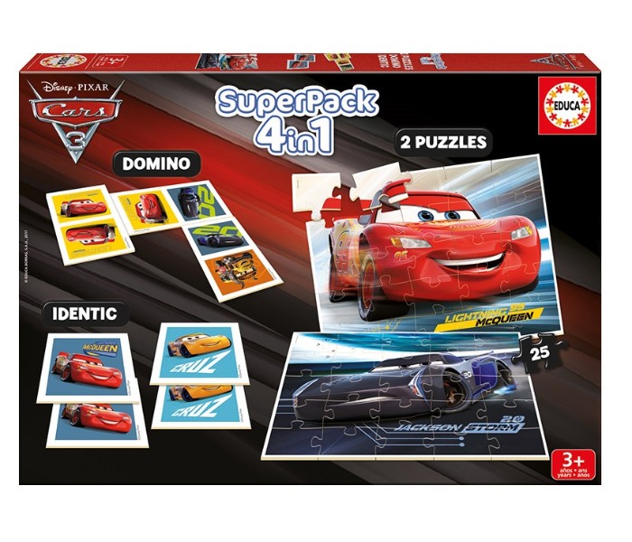 Educa 17199 Superpack Cars 3 Multi Color - Zoom Image