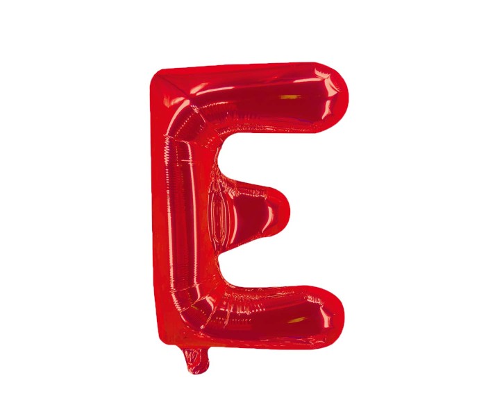 Party Time E-RE-803379 Letter E 16 Inch Foil Balloon Red - Zoom Image