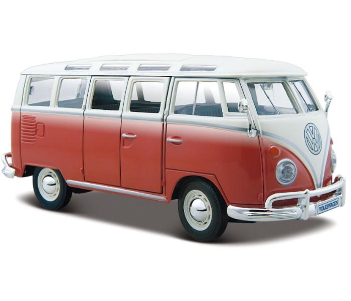 Maisto Tech 31956 Volkswagen Van White, Red - Zoom Image