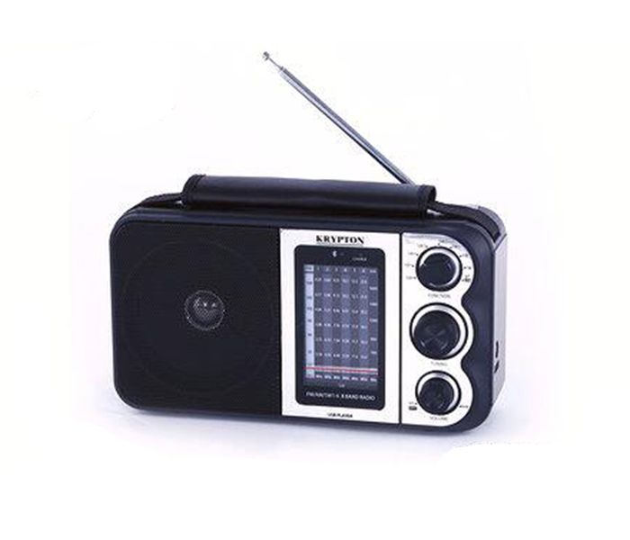 Krypton KNR5096 Rechargeable Radio with Bluetooth - Black - Zoom Image 1