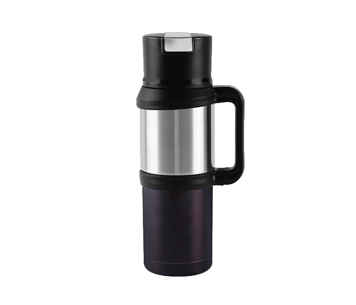 Royalford RFU9039 1.2 Litre Stainless Steel Double Wall Thermos Flask - Black - Zoom Image 2