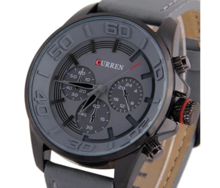 Curren 8187 Casual Analog Quartz Watch For Men Grey - Zoom Image 2