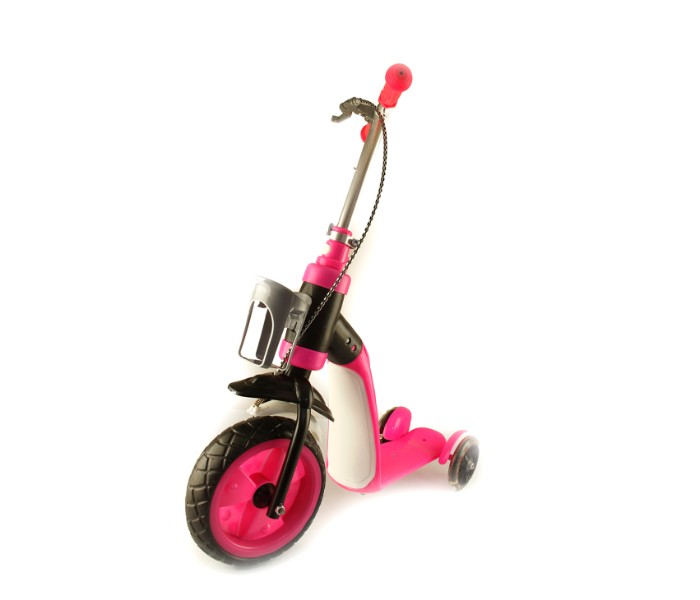 MIC H-5 3 Wheel Kids Kick Scooter with Handbrake Pink - Zoom Image 1