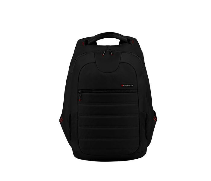 Promate Zest 15.4 inch Multifunction Laptop Backpack with Multiple storage Option - Black - Zoom Image 7