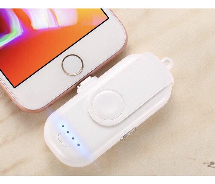 Finger Tip 10,000mAh Universal 4 Magnetic Charging Pack with Power Station Base, Micro Type C and Lightning Magnetic Connectors White - Zoom Image 6