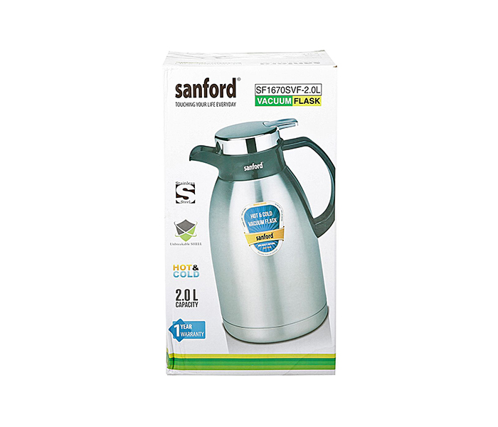 Sanford SF1670SVF 2 Litre Stainless Steel Vacuum Flask - Silver - Zoom Image 2