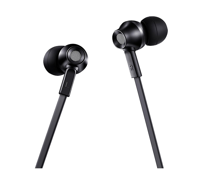 Rapoo EP30 Wired Earphone with Mic - Black - Zoom Image 2