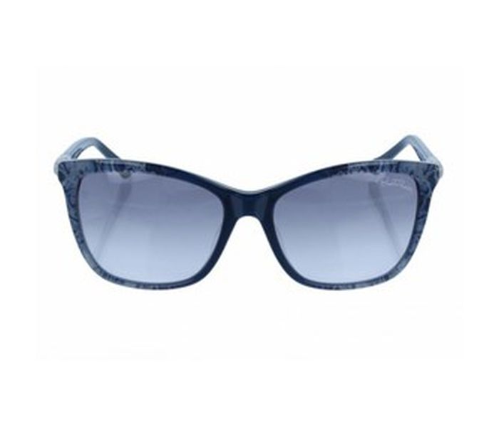 Roberto Cavalli Tseang 992S-91B Cat Eye Blue & Teal Frame and Grey Gradient Mirrored Sunglasses for Women - Zoom Image 4