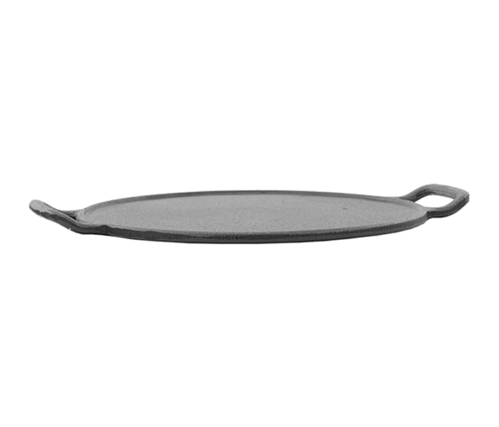 Royalford RFU9062 Cast Iron Round Tawa - 32cm, Black - Zoom Image 1