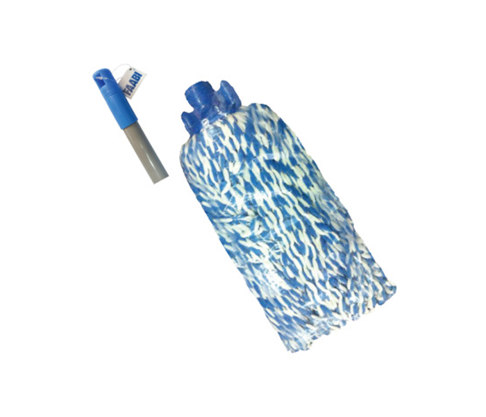 Faabi FB6710MOP 120 CM Telescopic Handle Cotton Mop - Blue & White - Zoom Image