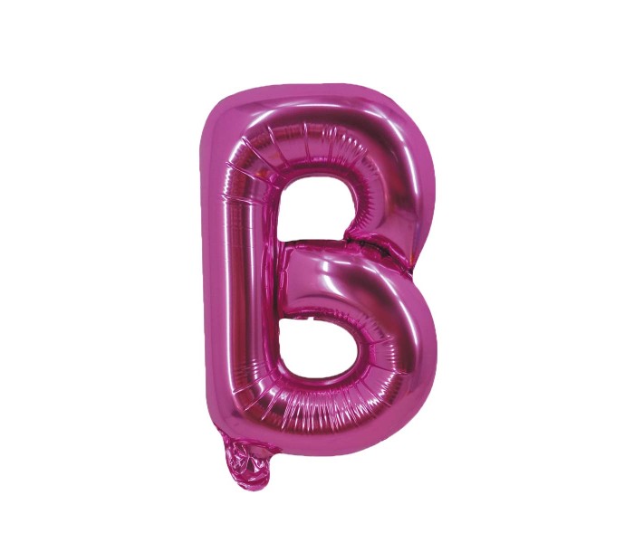 Party Time B-P-803249 Letter B 16 Inch Foil Balloon Pink - Zoom Image