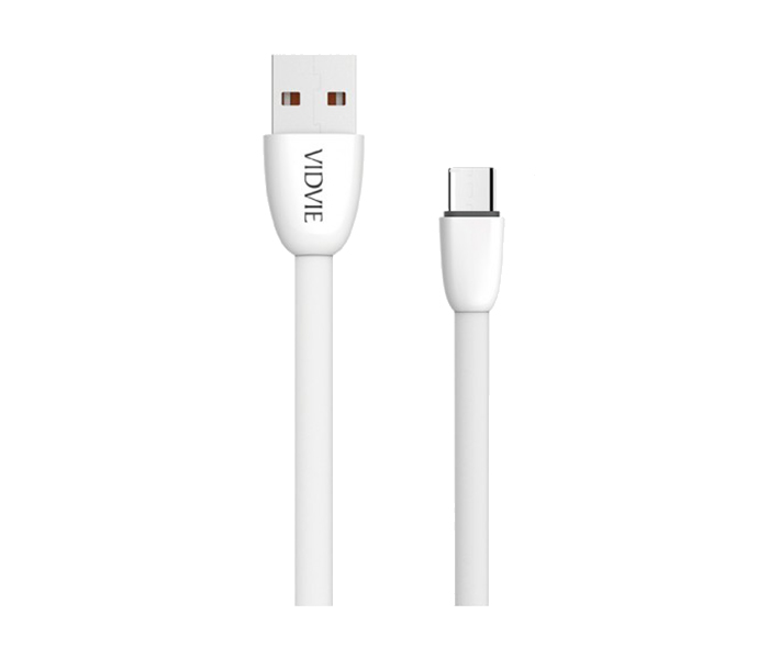 Vidvie CB-411 Data Cable for Smartphone - 1 Meter, White - Zoom Image 4