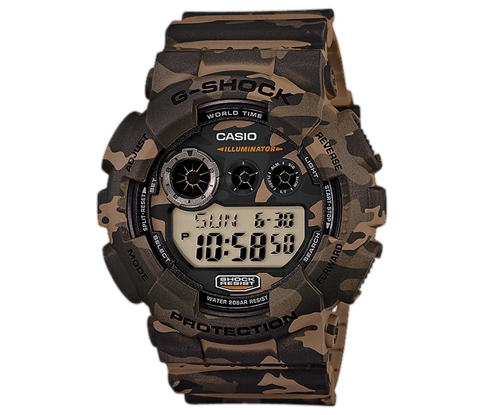 Casio G Shock GD-120CM-5DR Mens Digital Watch Army Green - Zoom Image