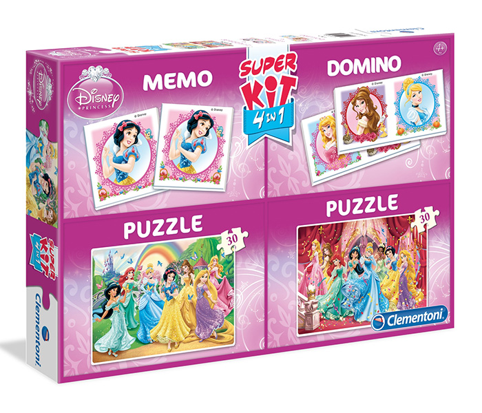 Clementoni 08203 Princess Super Colour Memo Domino Children Puzzle - 2 x 30 Pieces - Zoom Image 3