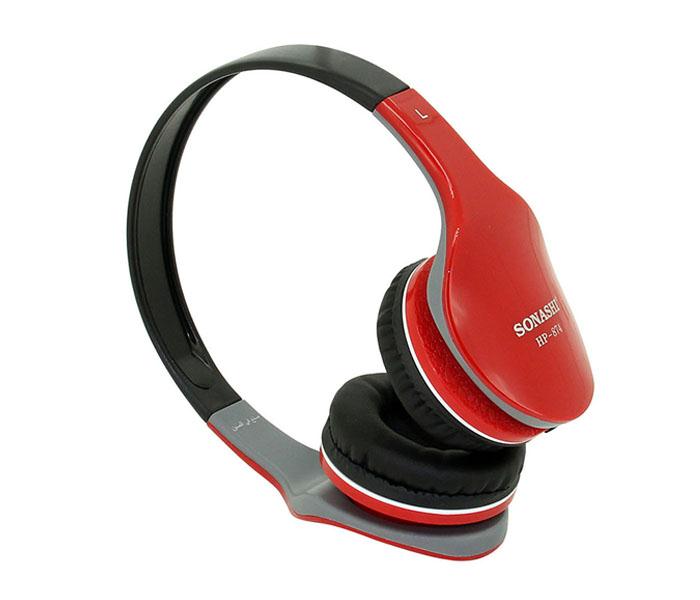 Sonashi HP-874 Wired Headphone - Red - Zoom Image 2