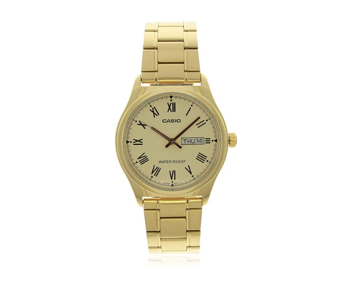 Casio MTP-V006G-9BUDF Mens Analog Watch Gold - Zoom Image