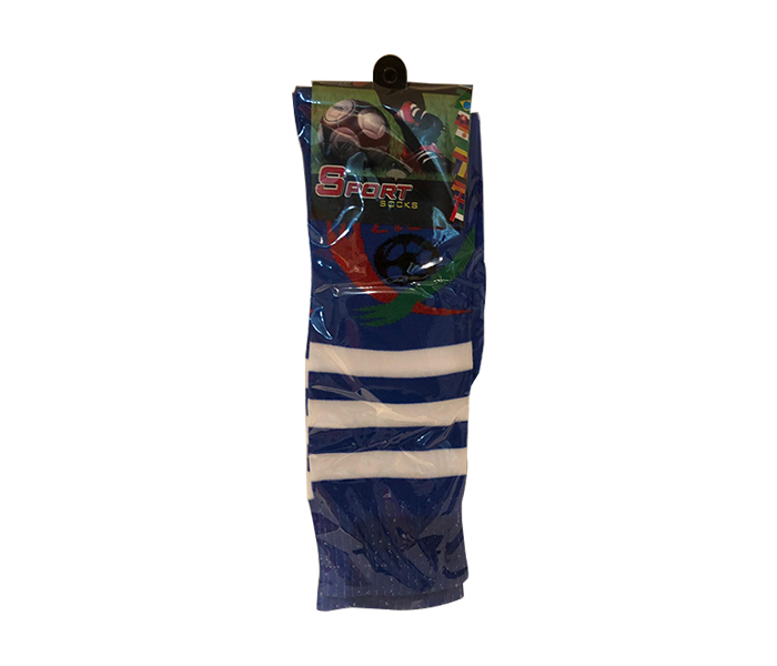 football Sport Socks - Blue & White - Zoom Image