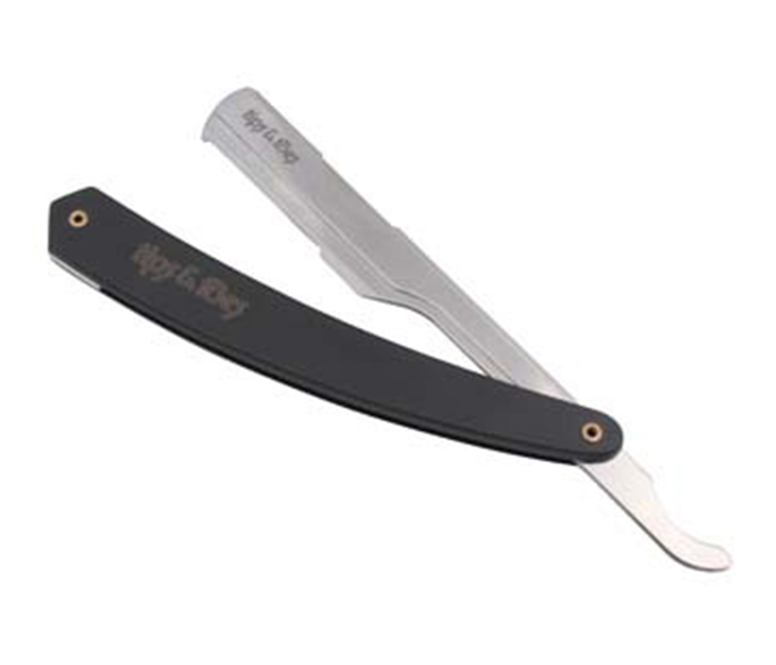 Tips & Toes TT-666 Stainless Steel Professional Straight Razor for Classic Shaving, Black - Zoom Image 5