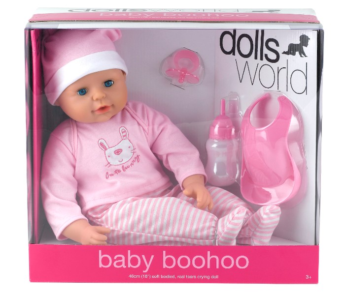 Dolls World 8132 46cm Baby Boohoo Pink - Zoom Image 3