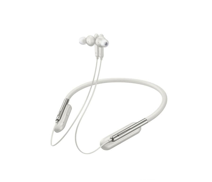 U Flex Bluetooth Neckband Highbass In-Ear Headset With Mic - White - Zoom Image 1