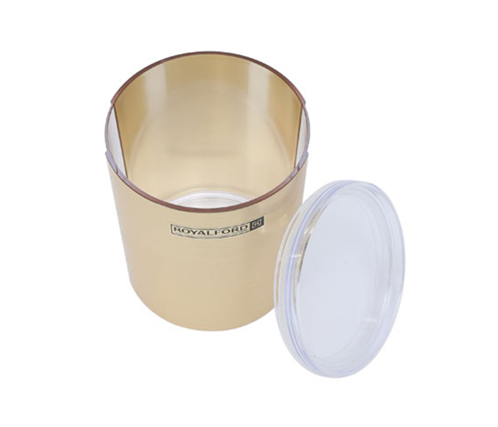 Royalford RF8210 980ml Solid Gold Acrylic Window Canister - Zoom Image 1