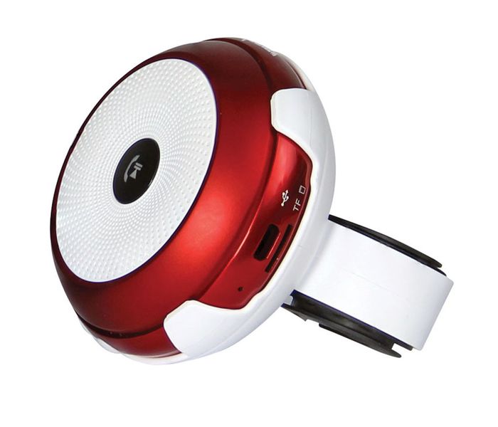 Promate Bikerock Sporty Mini Bluetooth Speaker with Bike Mount - Red - Zoom Image 2