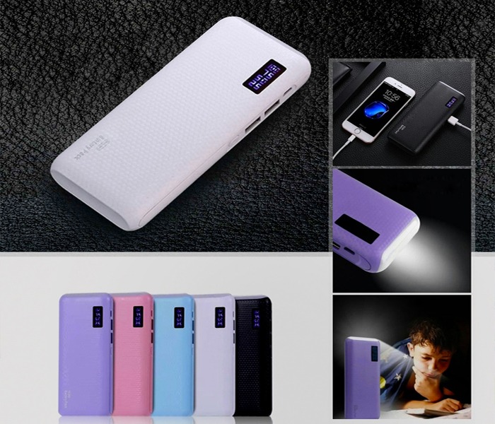 Smart 10000 mAh Turbo Power Bank with Micro USB Cable & Flash Lights  - Zoom Image 13