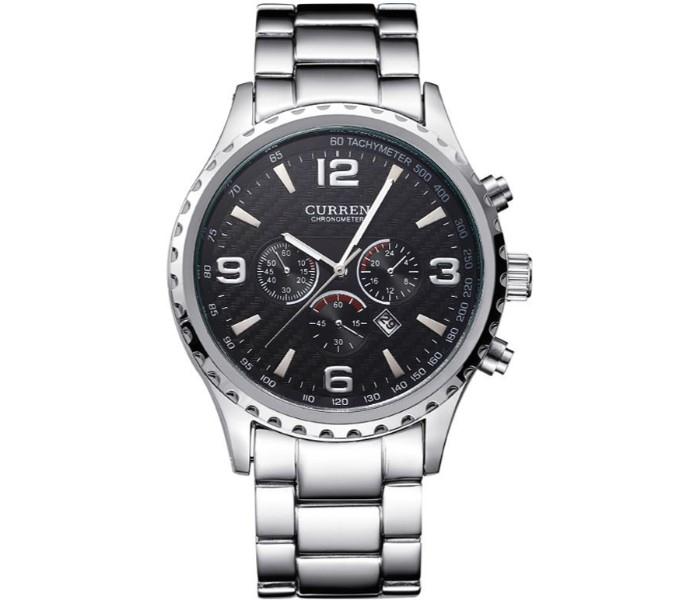 Curren 8056 Stainless Steel Military Watch For Men - Zoom Image 1