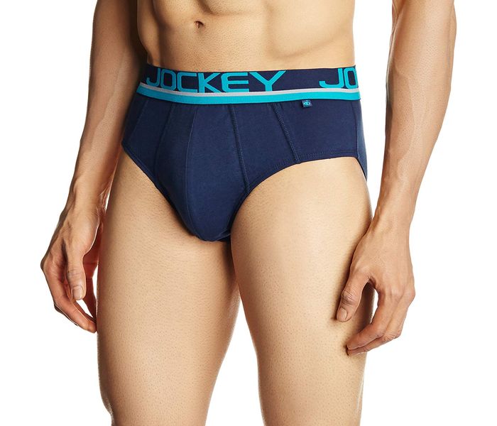 Jockey FP01-0105 Pop Colour Bold Brief, Navy/L - Zoom Image