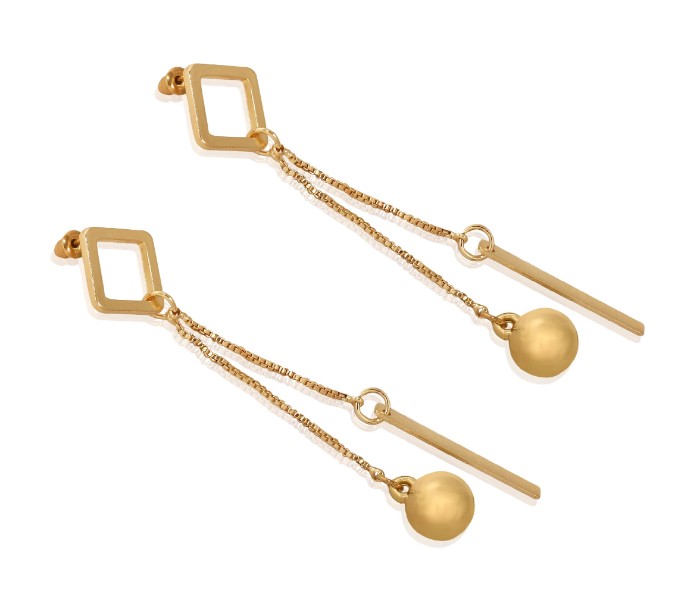 Ariel 18K Gold Plated Drop Earrings 32108 - Zoom Image 1