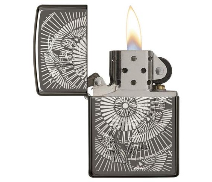 Zippo 29421 150 Asian Floral Lighter Black - Zoom Image 1