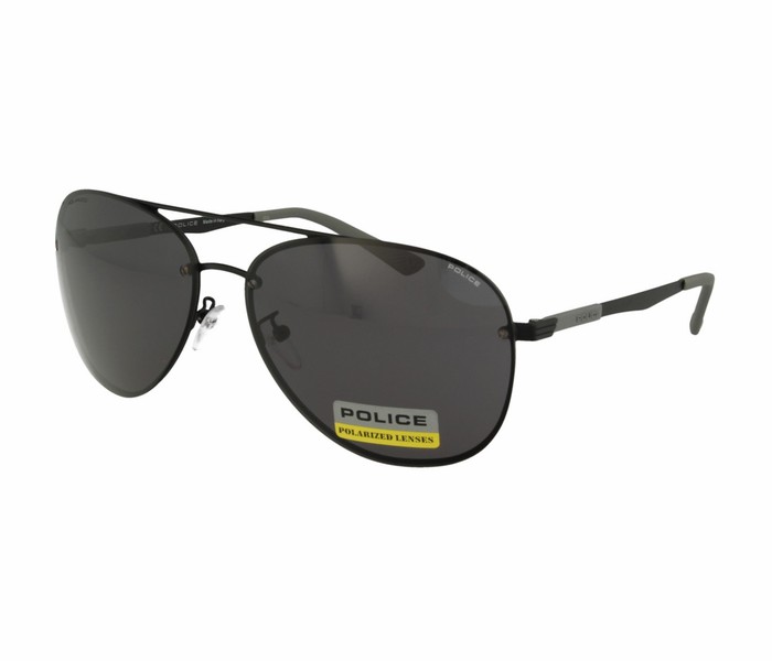 Police SPL379 531P Aviator Black Frame & Grey Mirrored Sunglasses for Unisex - Zoom Image 2